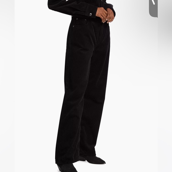 NWT Agolde low slung baggy corduroy pant espresso sizes 25 and 26 - Picture 3 of 7